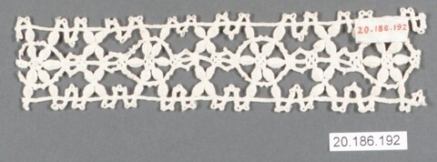 Museum Cataloged White Lace Trim