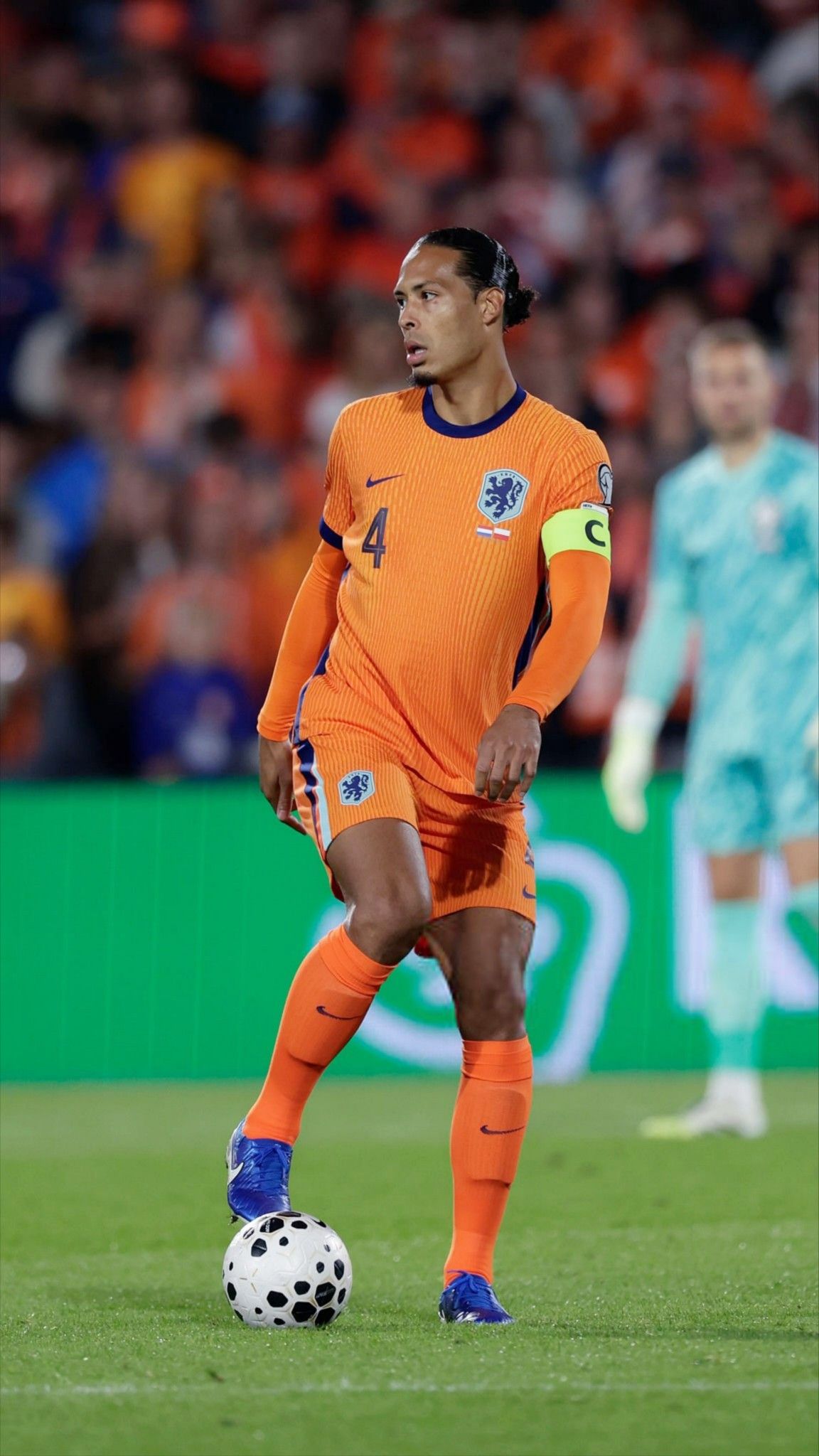 Virgil van Dijk Controlling Football