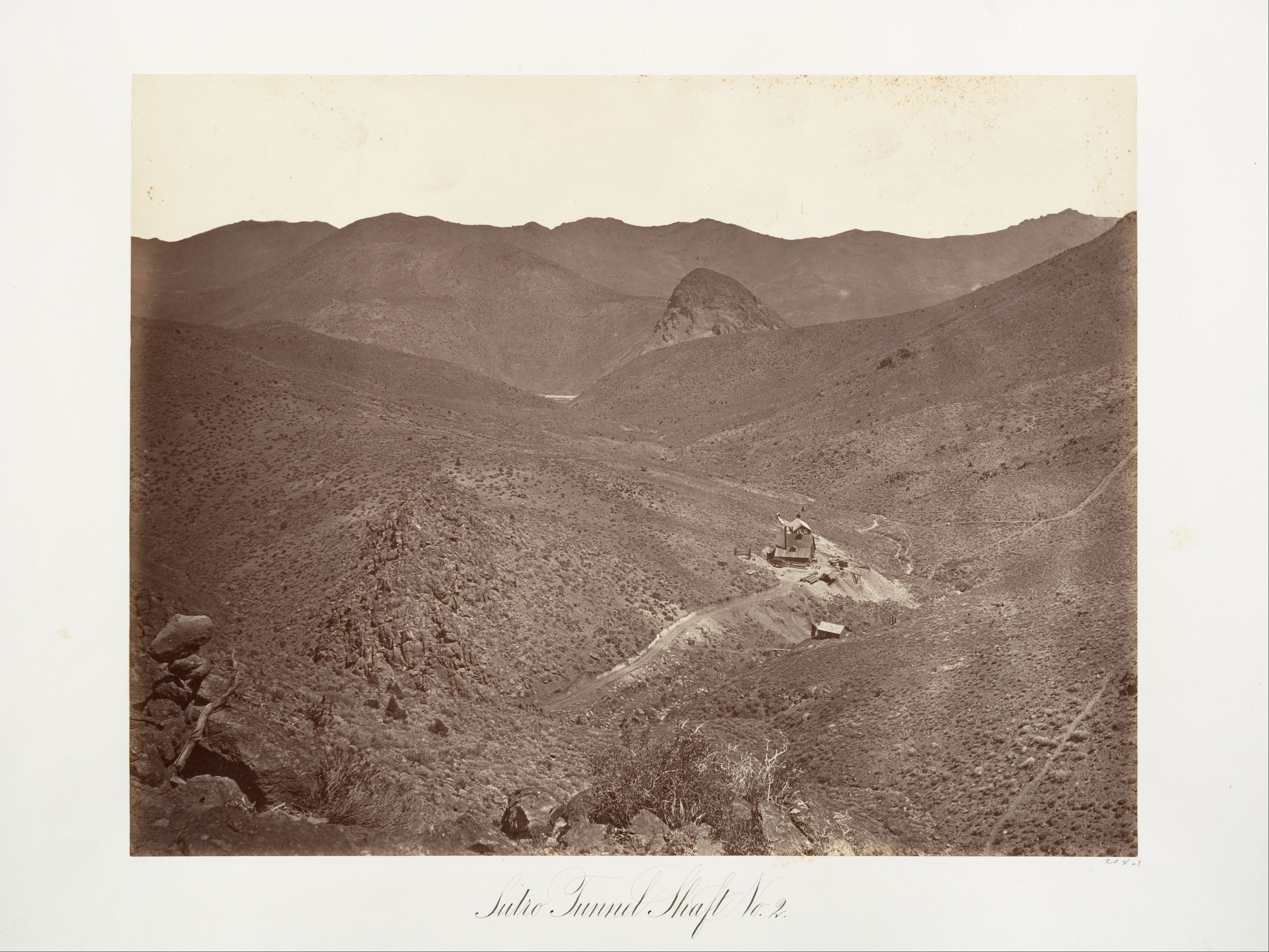 Sutro Tunnel Shaft No.2 Mining Landscape