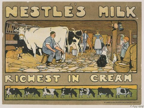 Vintage Nestle's Milk Advertisement