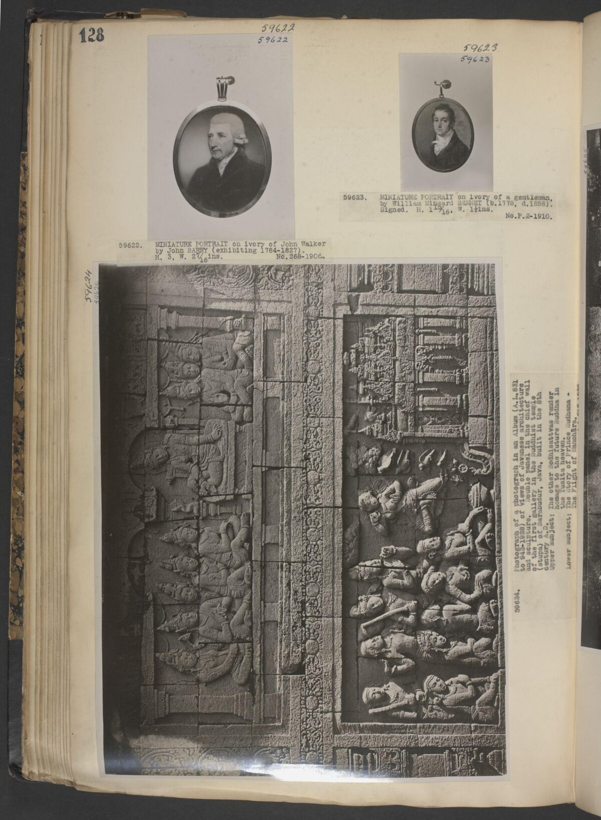 Old Album Page With Art Photographs