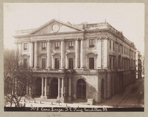Vintage 1889 Photo of Casa Lonja