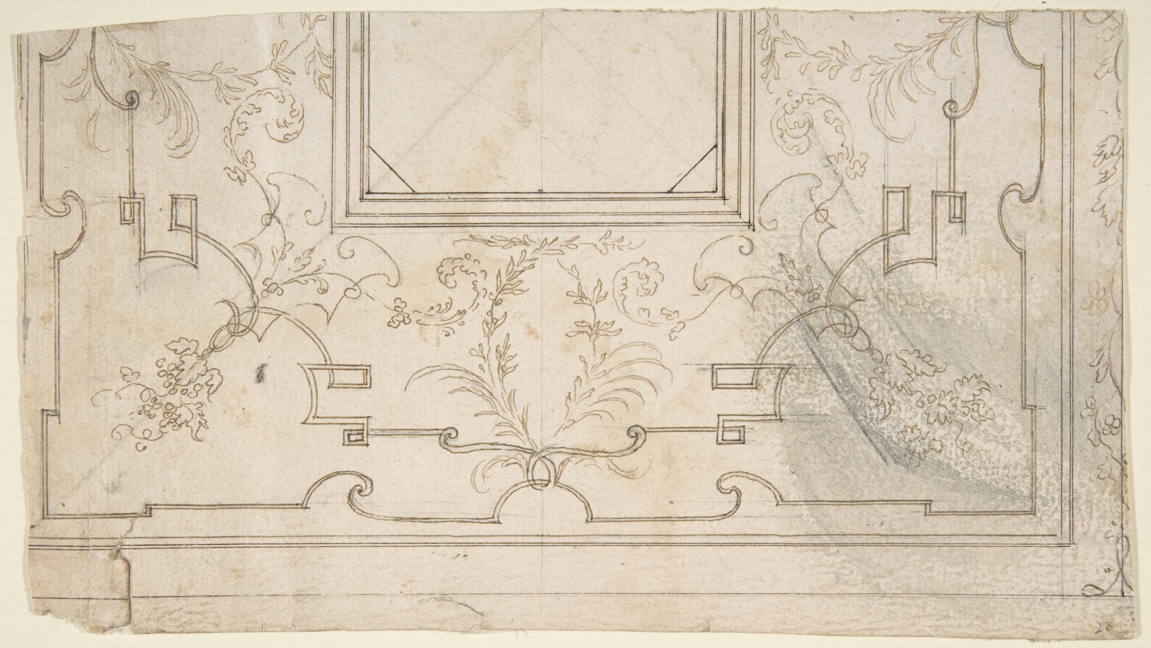 Rococo Decorative Panel Design Sketch