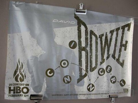 David Bowie Concert Promotional Poster