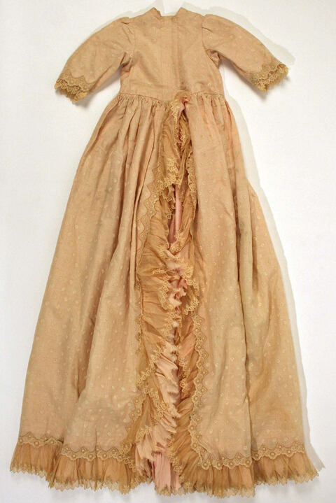 Vintage Embroidered Lace Long Dress