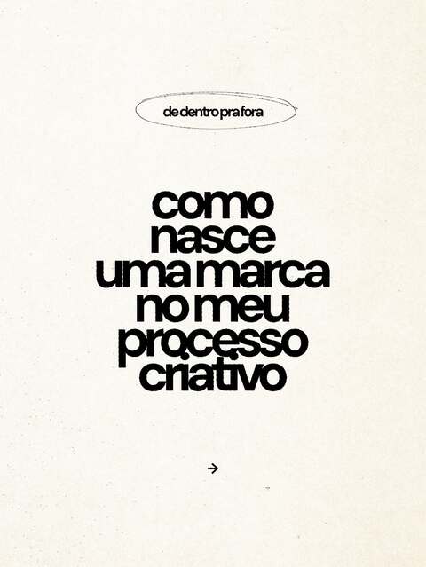 Creative Brand Process Typography Poster