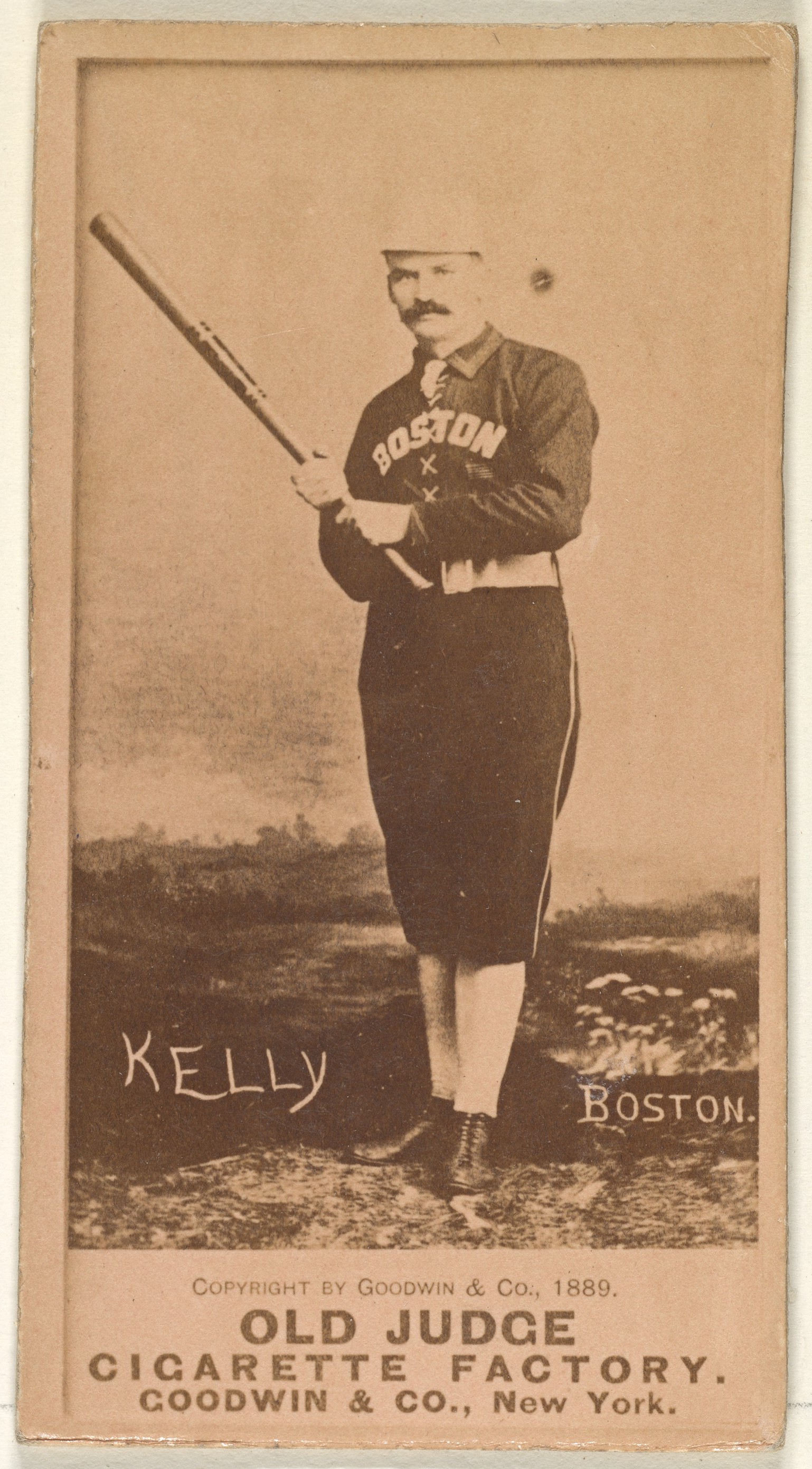 1889 Boston Kelly Baseball Cigarette Card