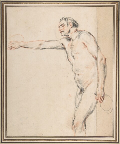 Standing Male Nude Figure Sketch