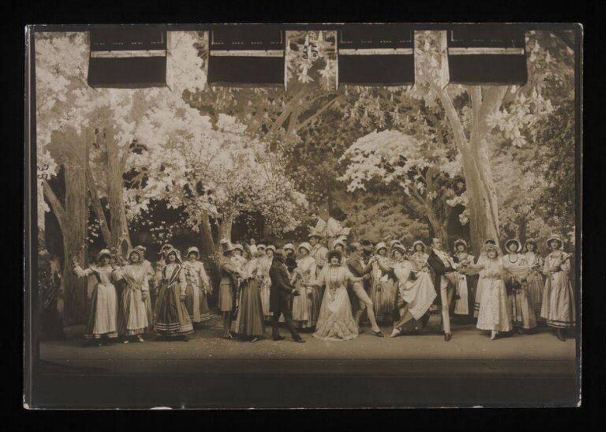 Vintage Theatrical Stage Performance
