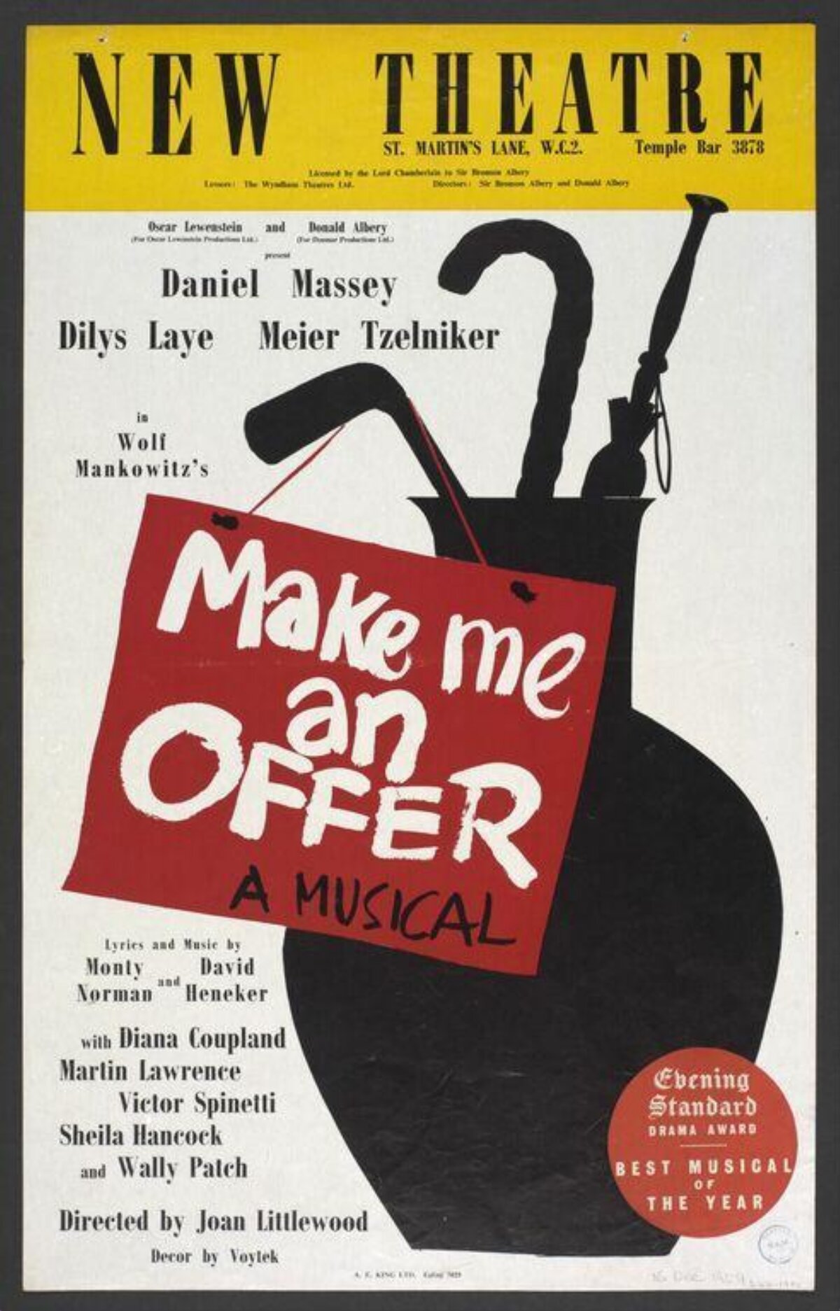 Vintage Make Me An Offer Musical Poster