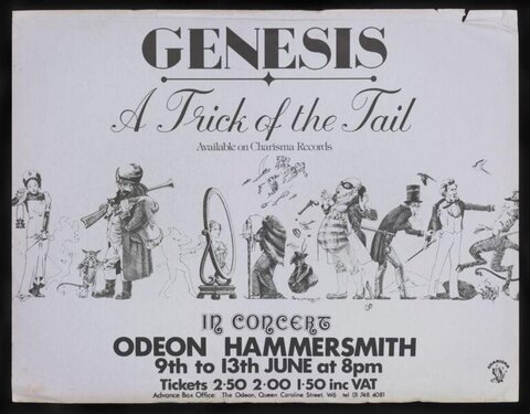 Genesis A Trick of the Tail Concert Poster