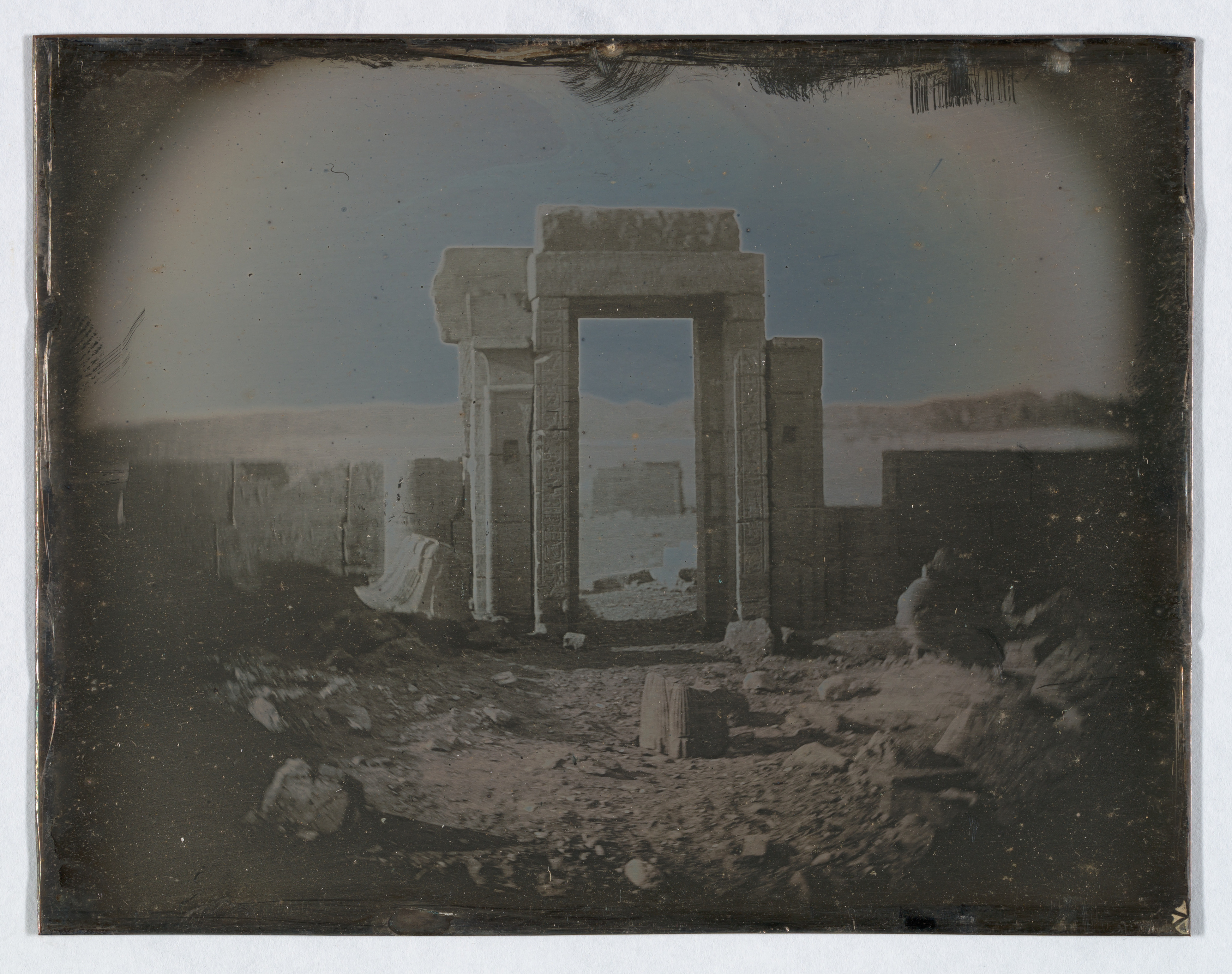 Ancient Egyptian Temple Ruin Gateway