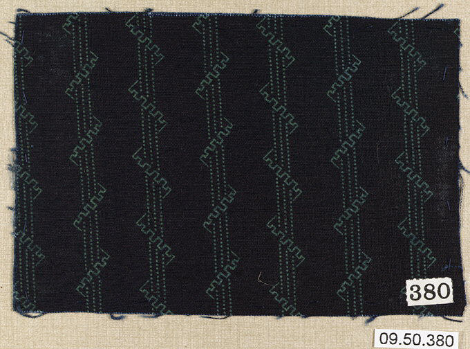 Black Striped Pattern Fabric Swatch