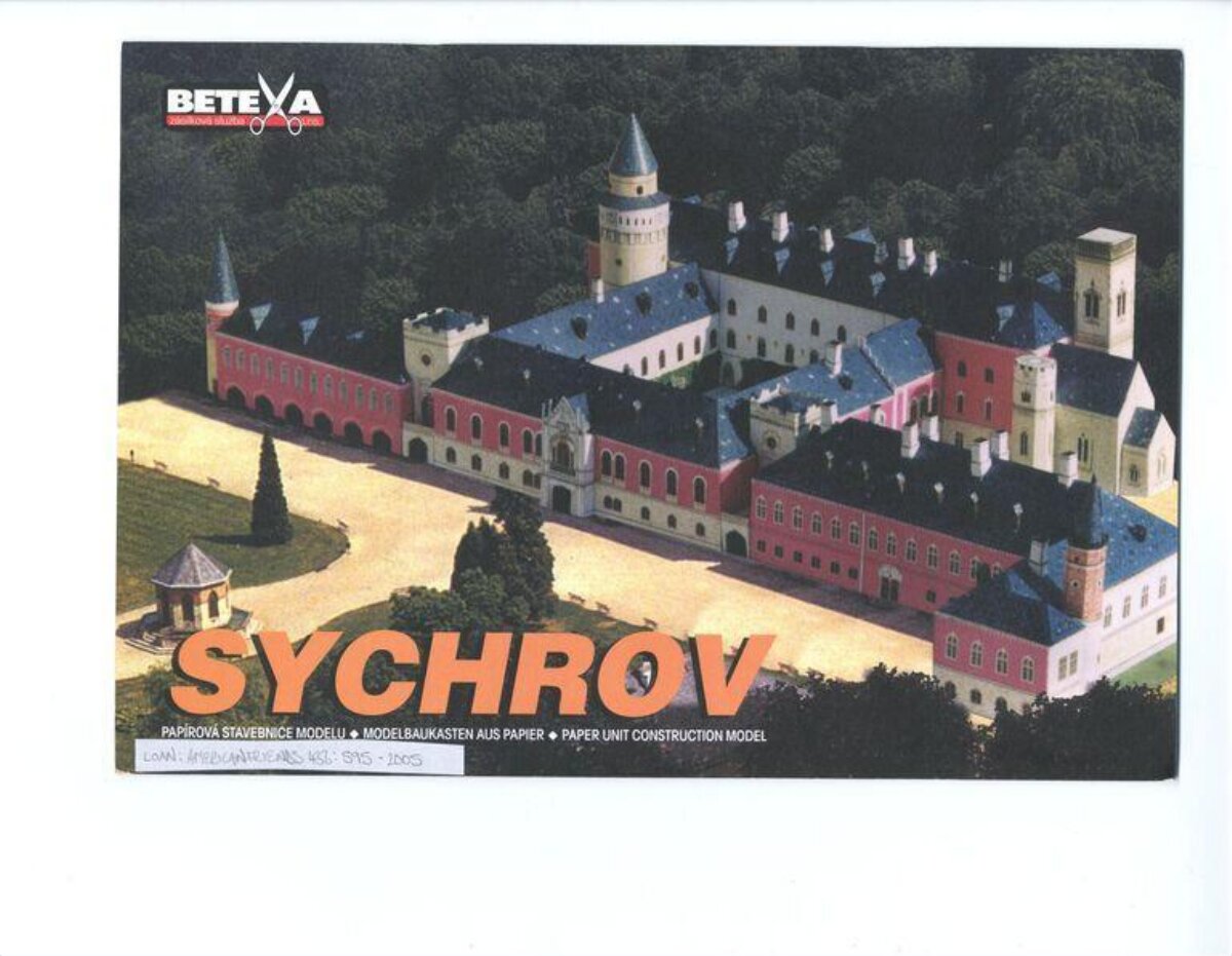 Sychrov Castle Paper Model Cover