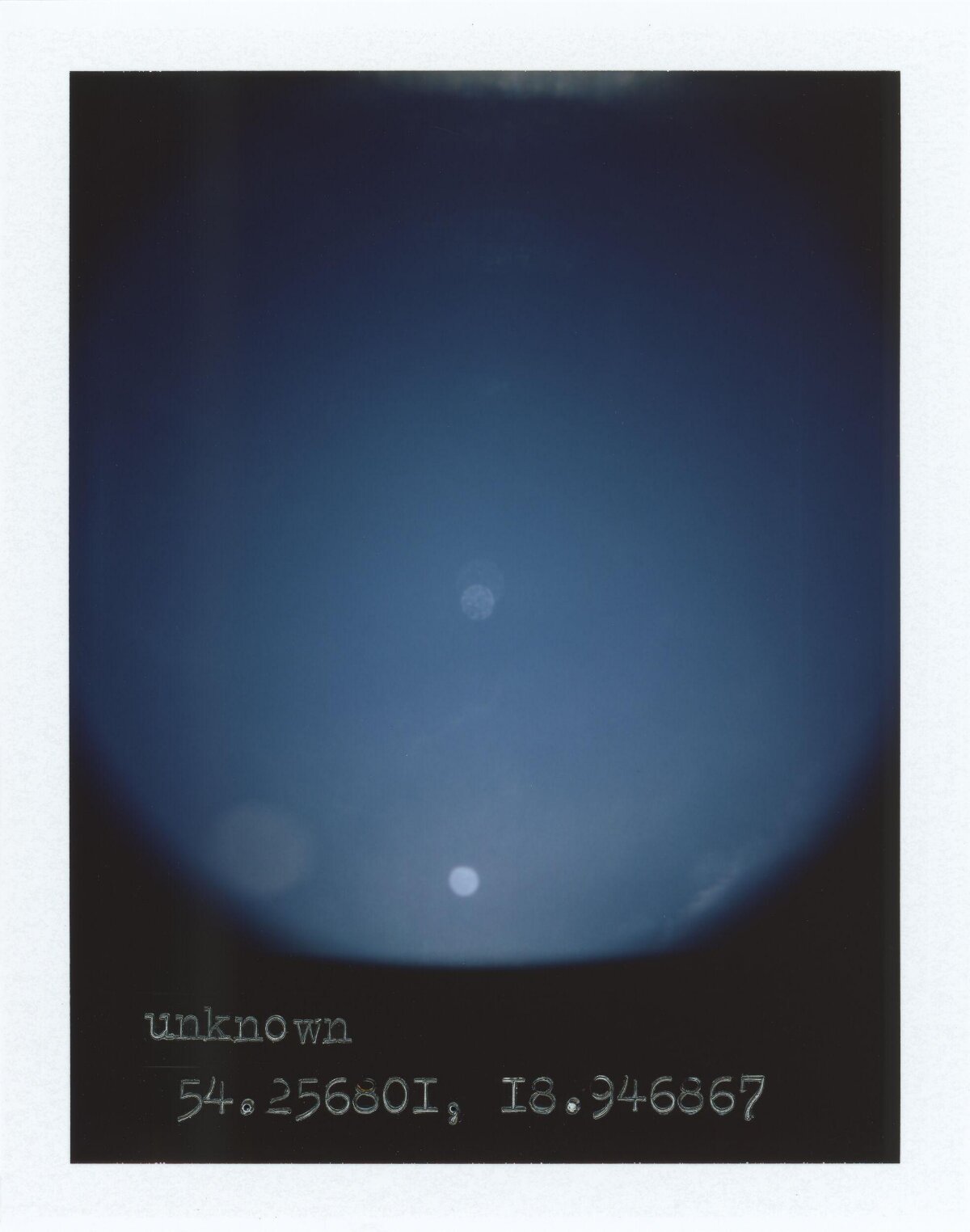 Unknown Astronomical Sky Observation