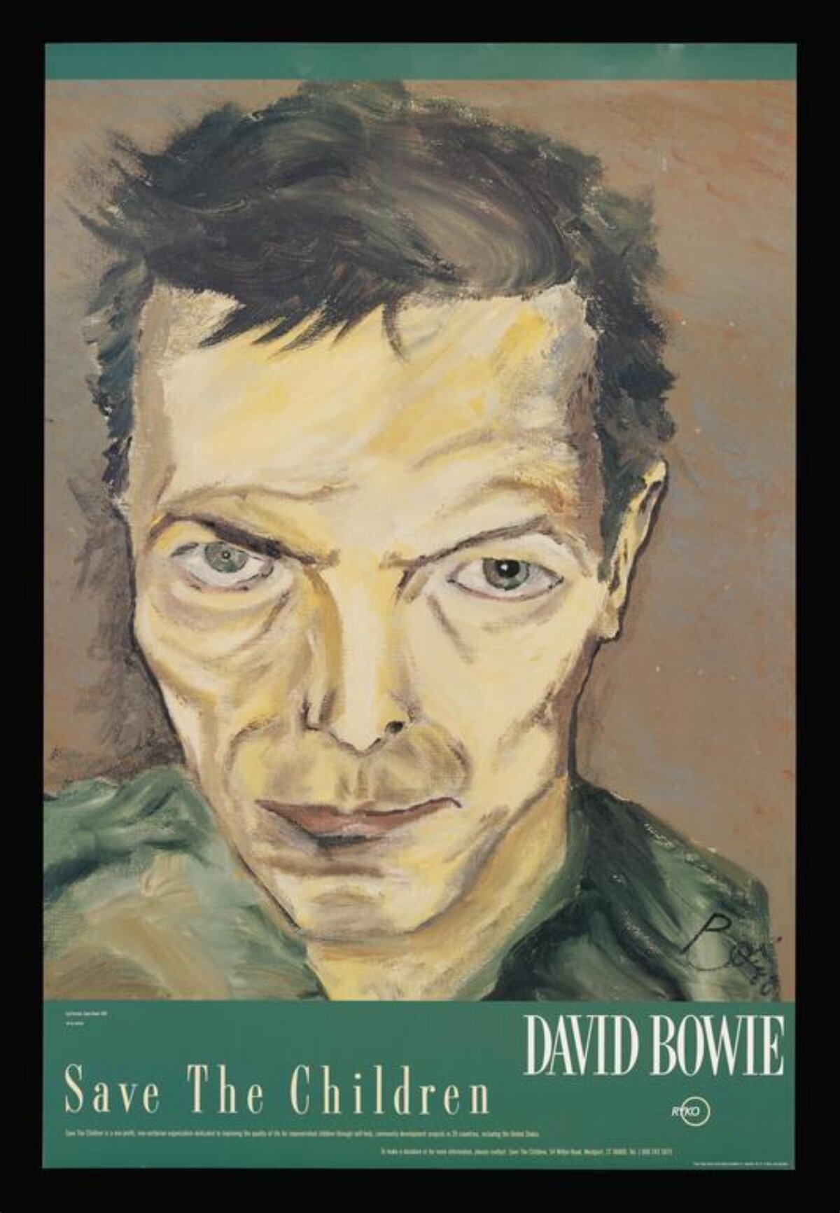 Save The Children David Bowie Poster