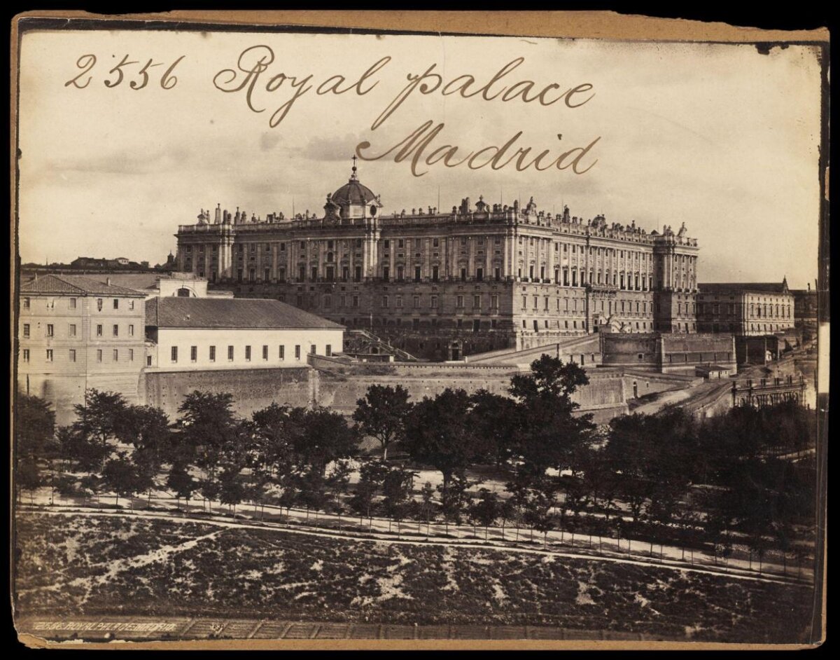 Old Photo of Madrid Royal Palace