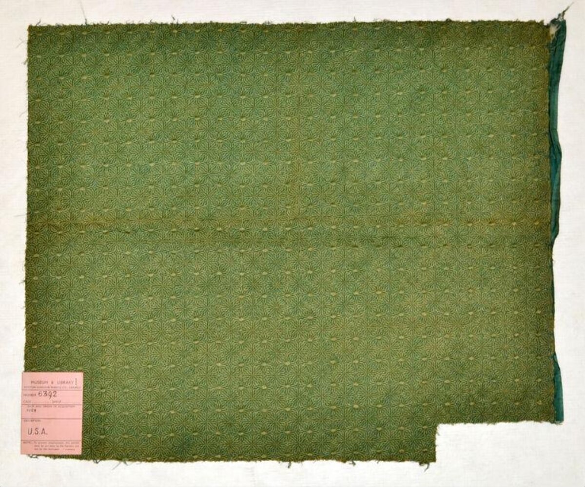 Vintage Green US Textile Swatch