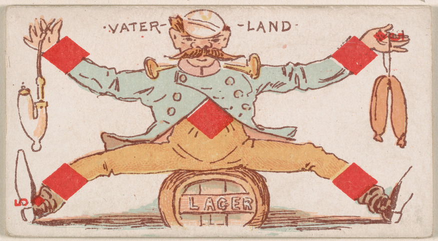 Vaterland Lager Vintage Cartoon