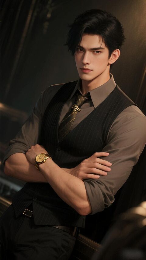 Handsome Man in Formal Business Attire