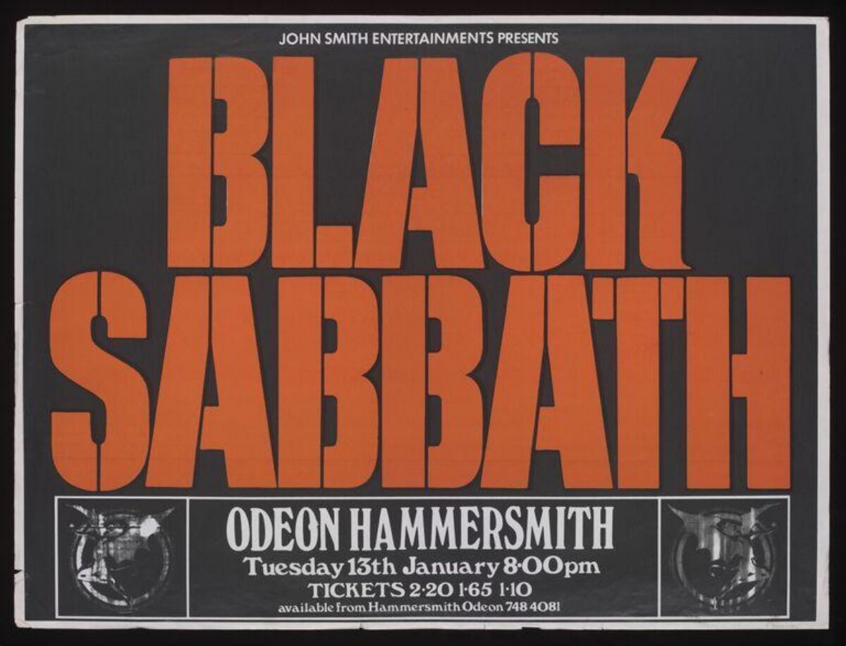Black Sabbath Concert Poster
