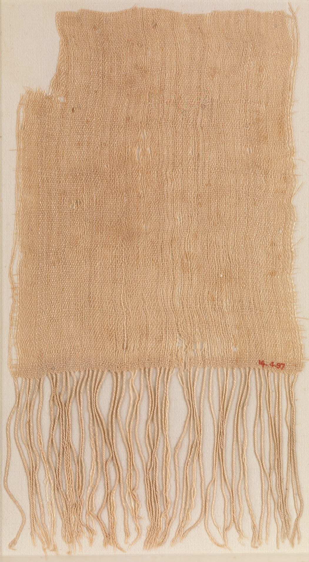 Ancient Fringed Linen Textile Fragment