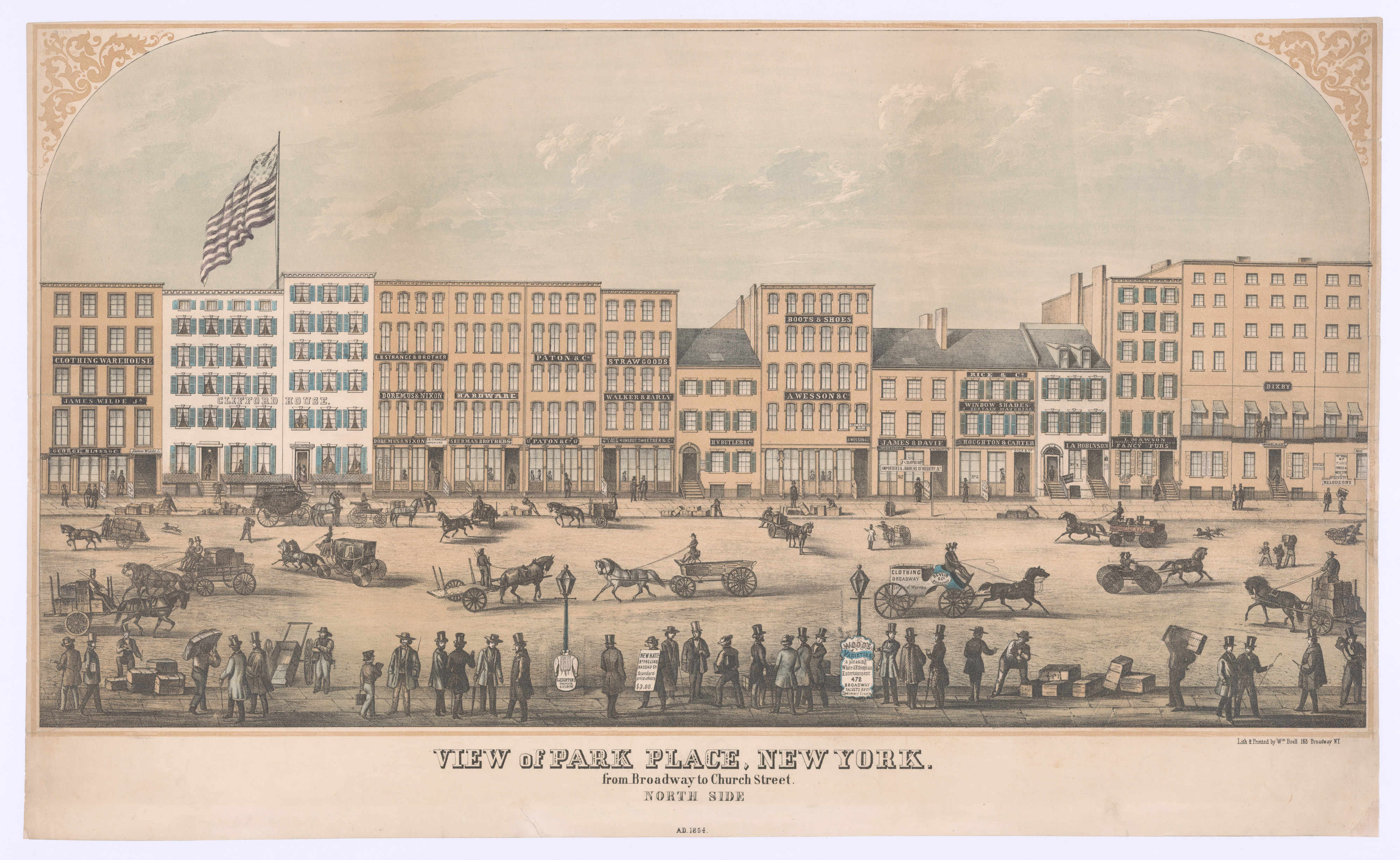 View of Park Place, New York