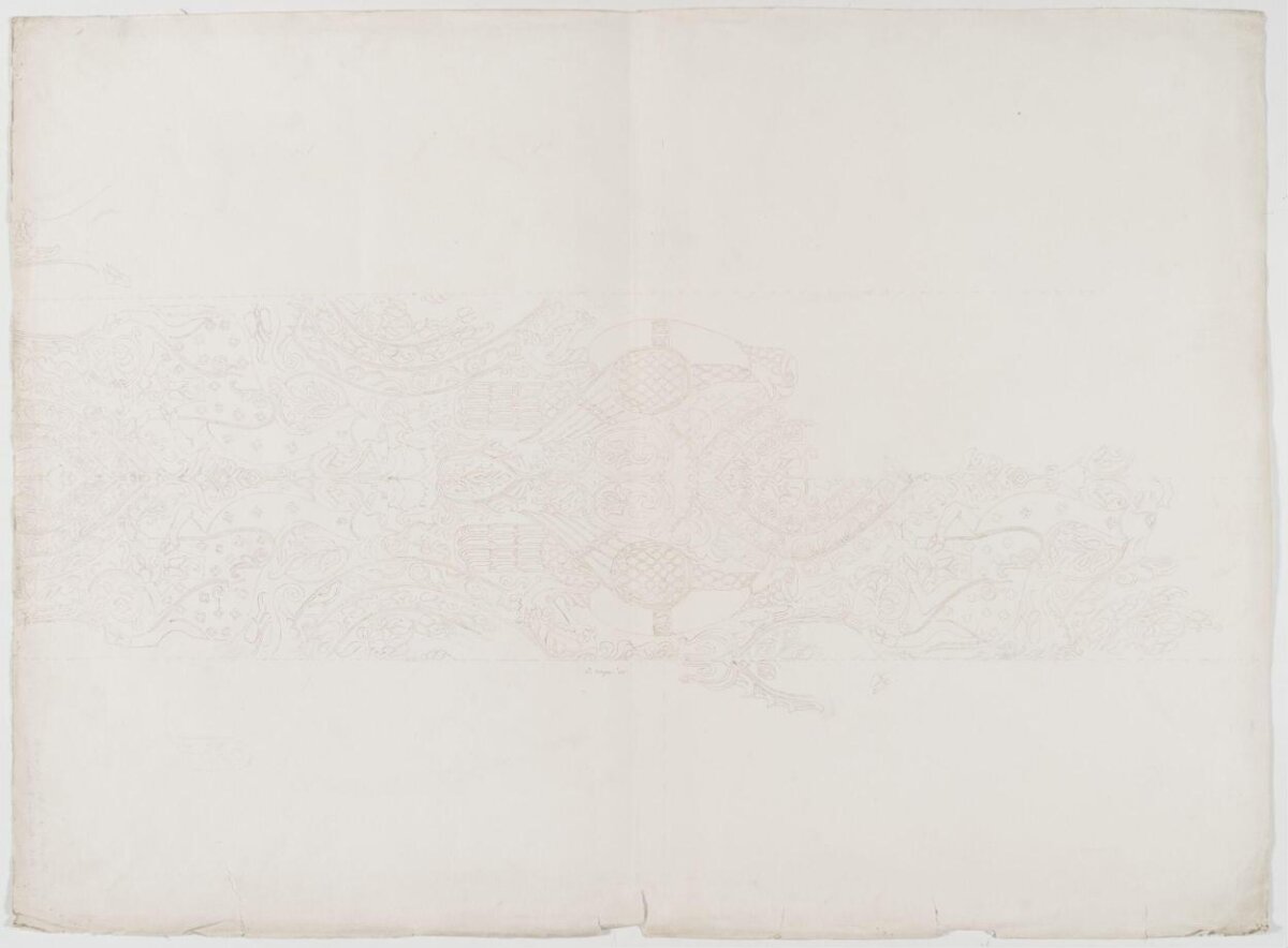 Faint Pencil Landscape Sketch