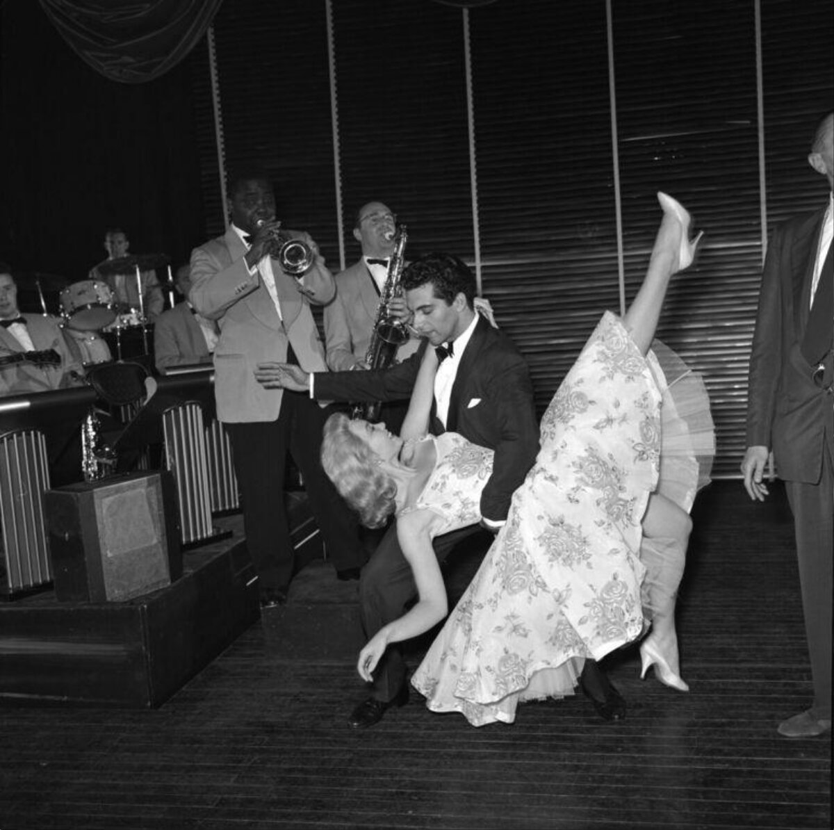Couple Dip Dancing at Jazz Performance