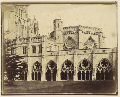Vintage View of Cathedral Cloister