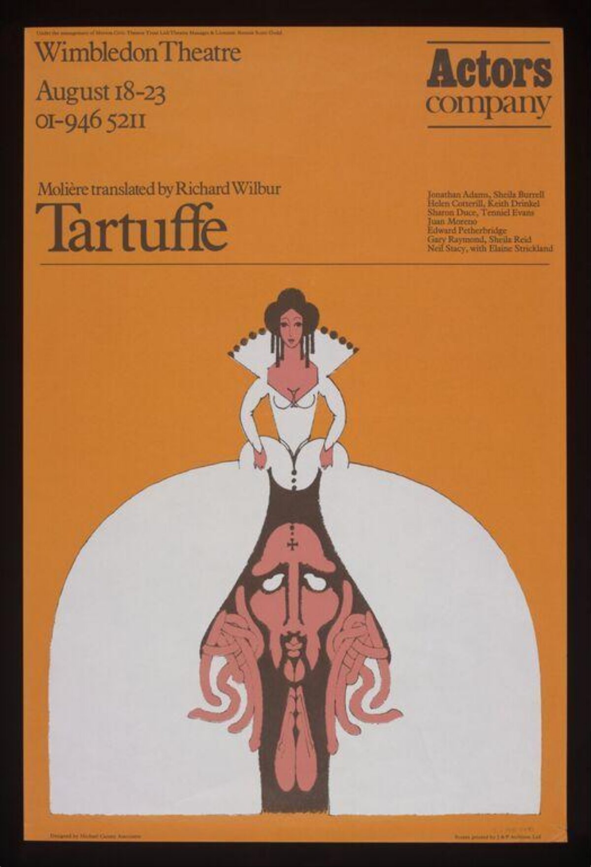 Tartuffe Theatre Performance Poster