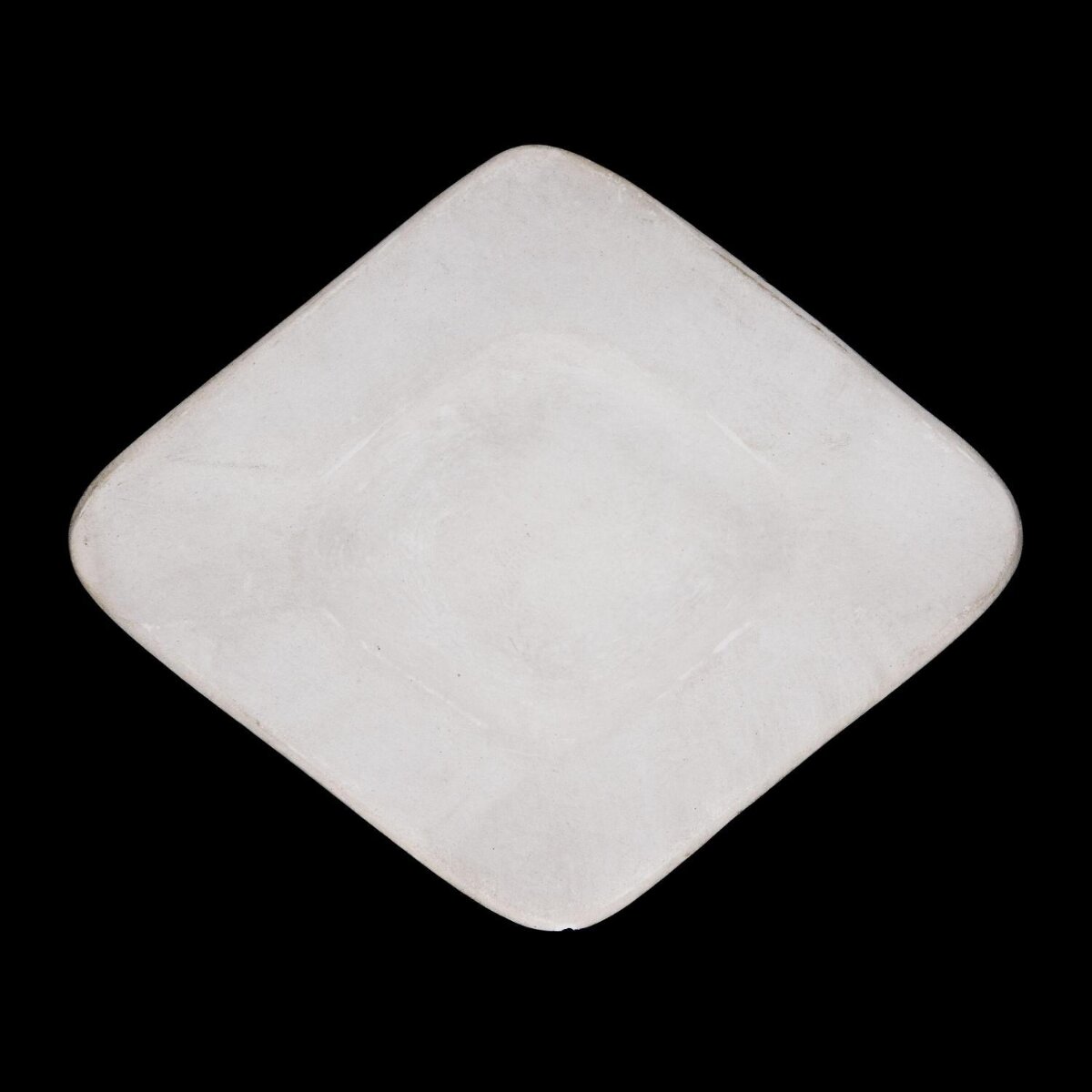 Plain White Rounded Square Plate