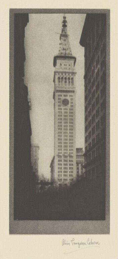 Vintage New York Clock Tower View