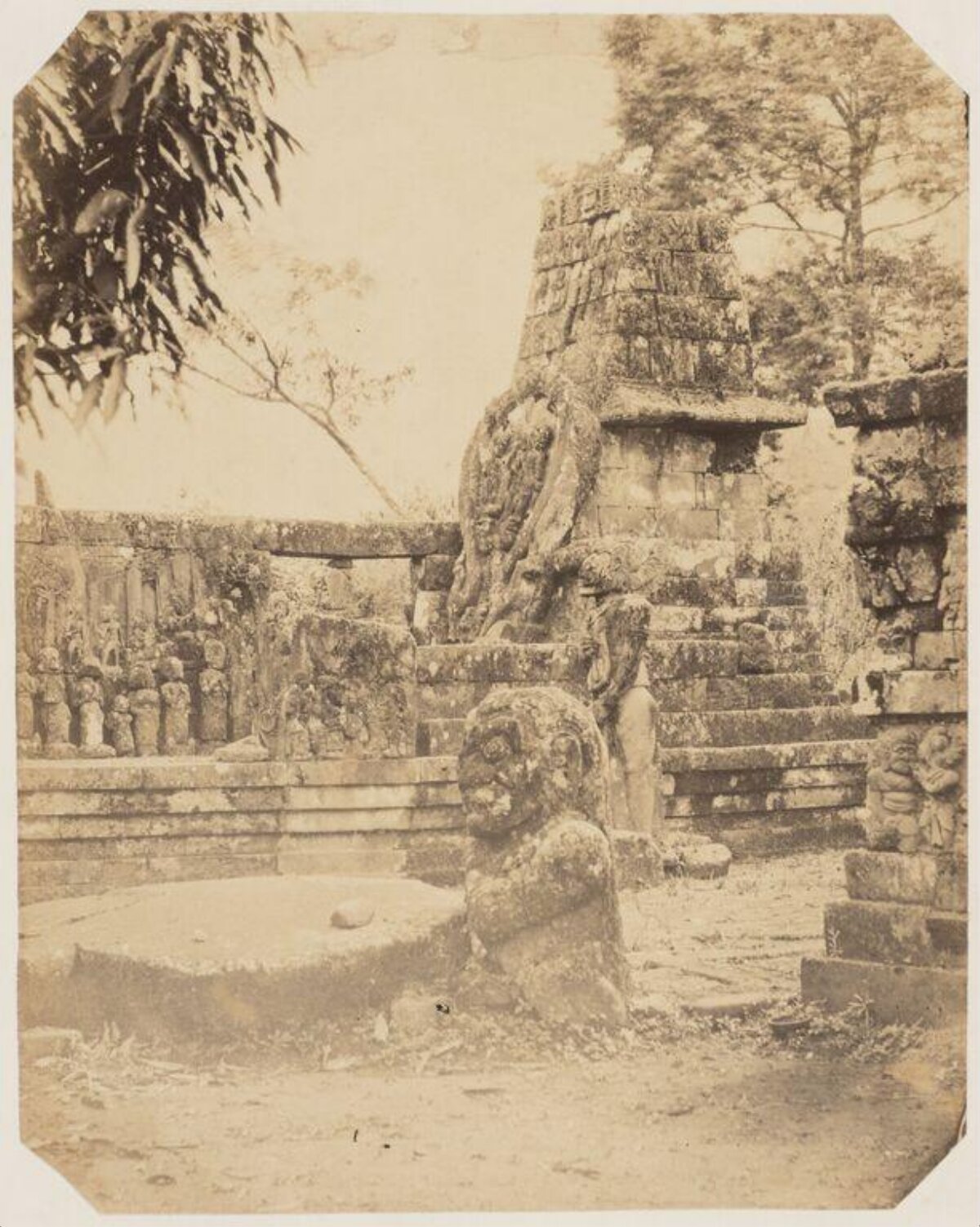 Old Photo of Ancient Temple Ruins