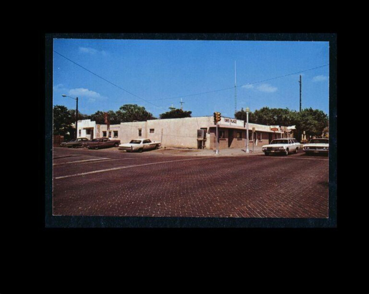 Vintage Small Town Street Intersection