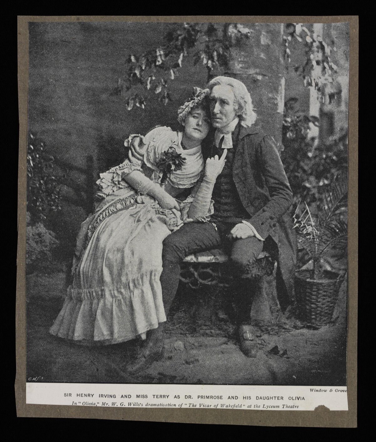Henry Irving and Terry as Primrose and Olivia