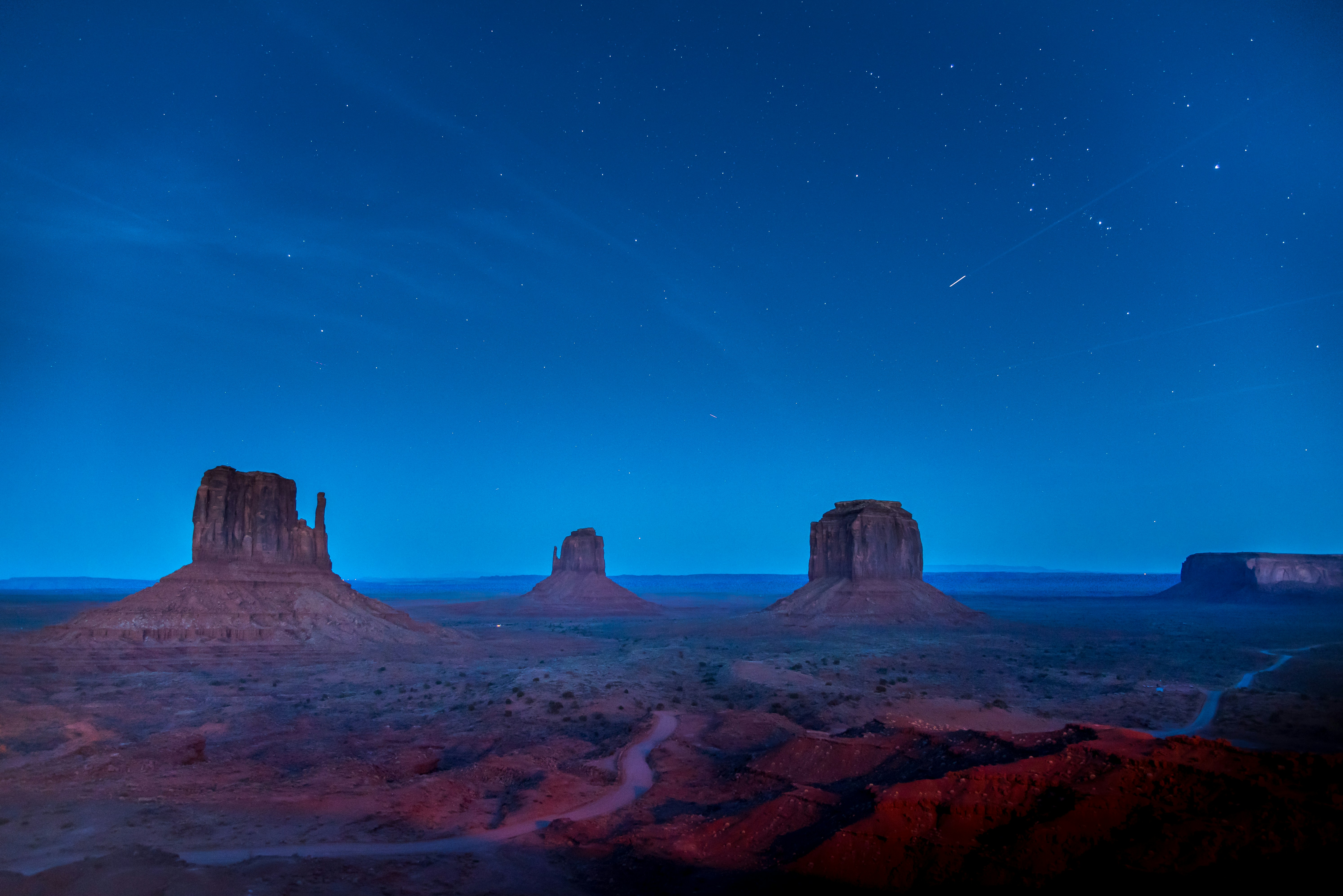 Starry Night over Monument Valley