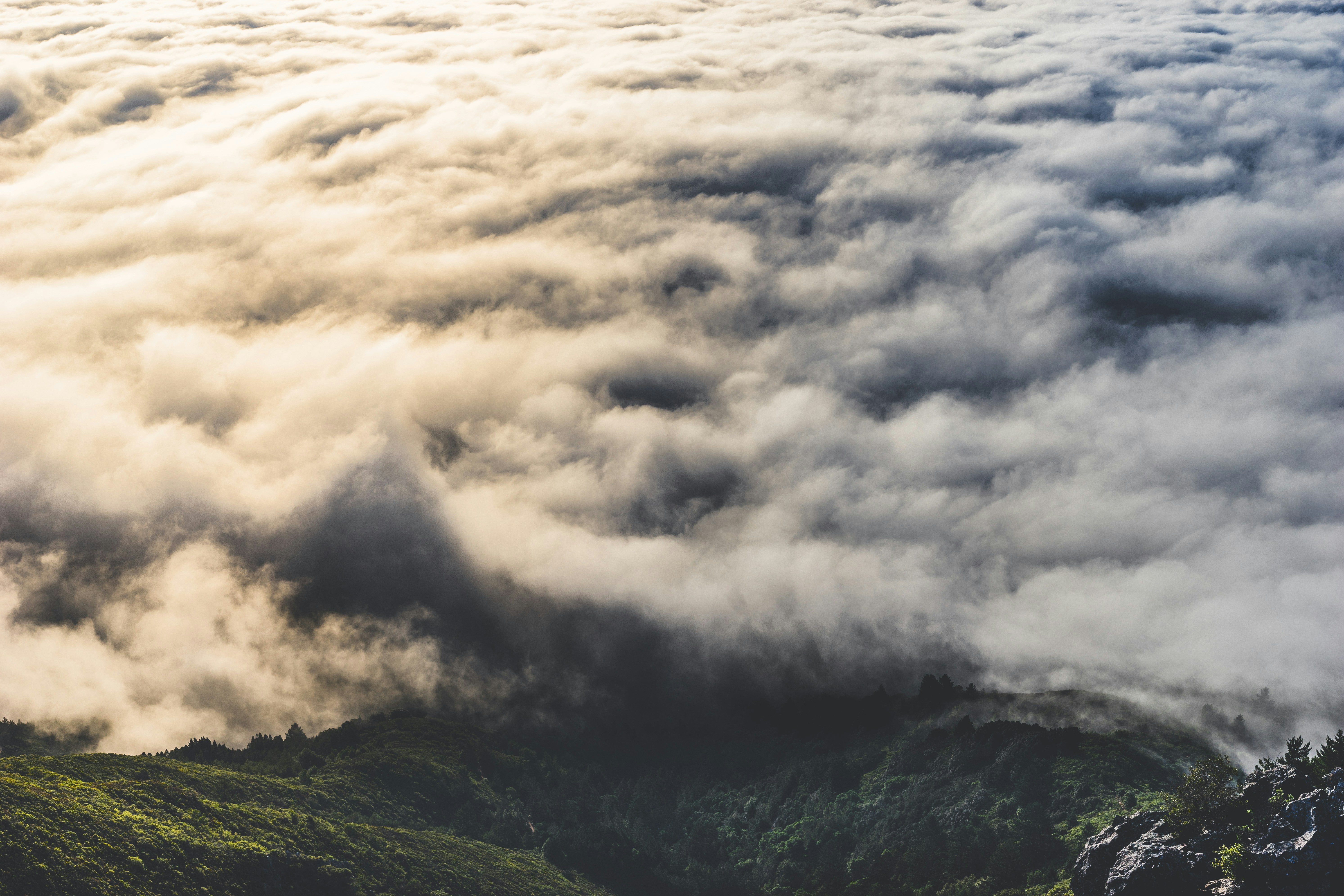 Mountain Top Above Sea of Clouds
