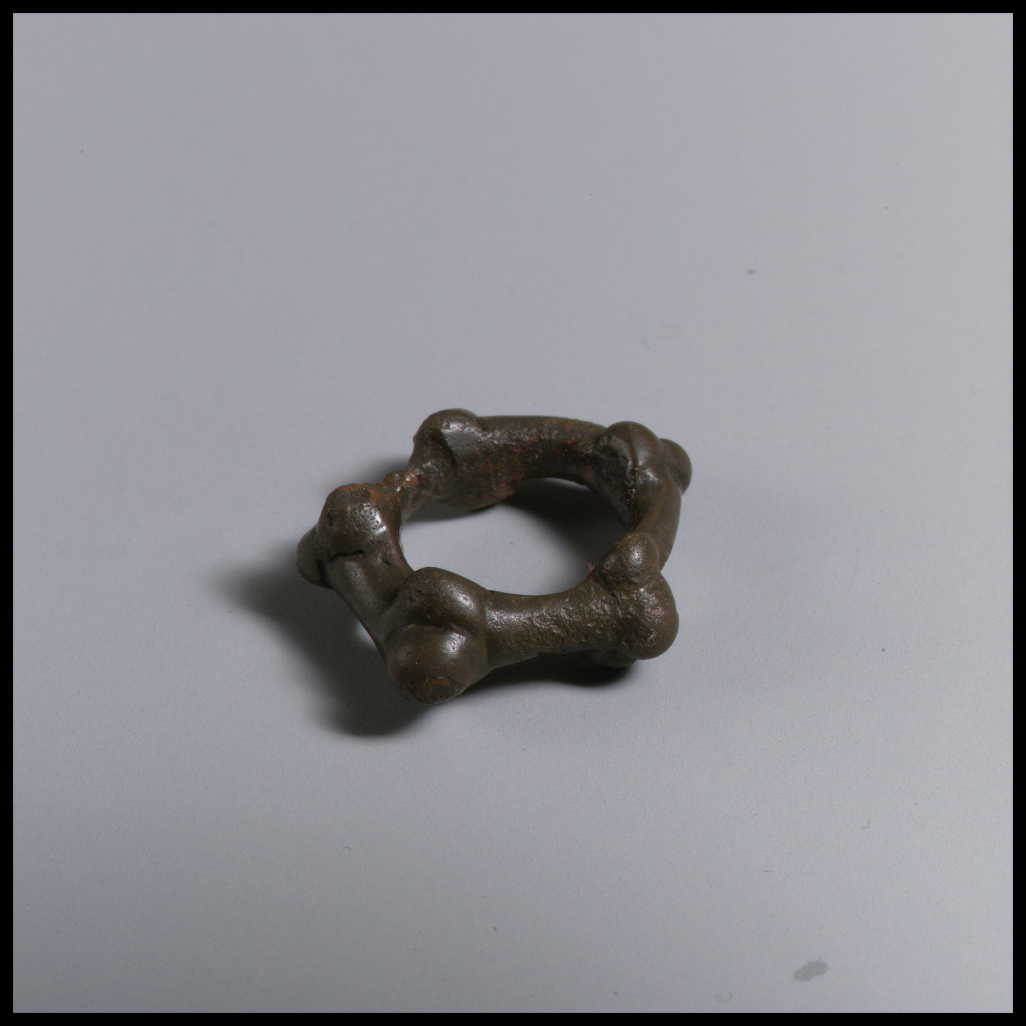 Ancient Bronze Bone-shaped Ring