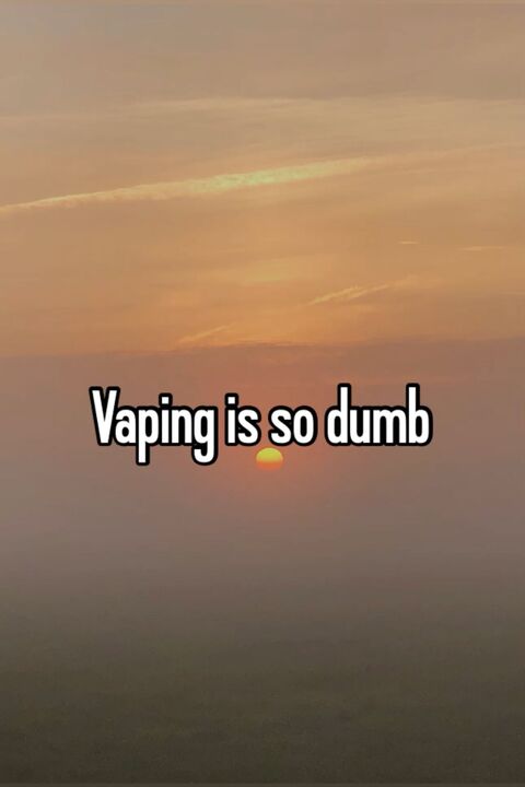 Anti-Vaping Meme Sunset Background