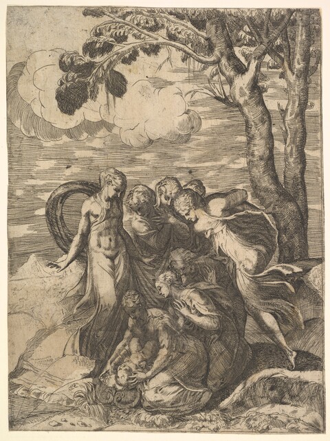 Finding of Moses Engraving