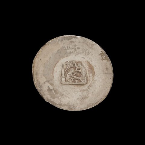 Ancient Round Plaster Relief