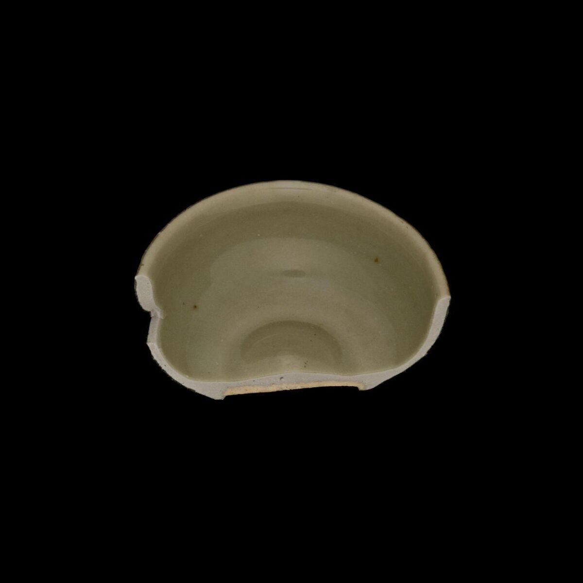Broken Celadon Porcelain Bowl Fragment