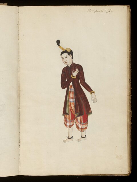 Watercolor Portrait of Young Southeast Asian Man