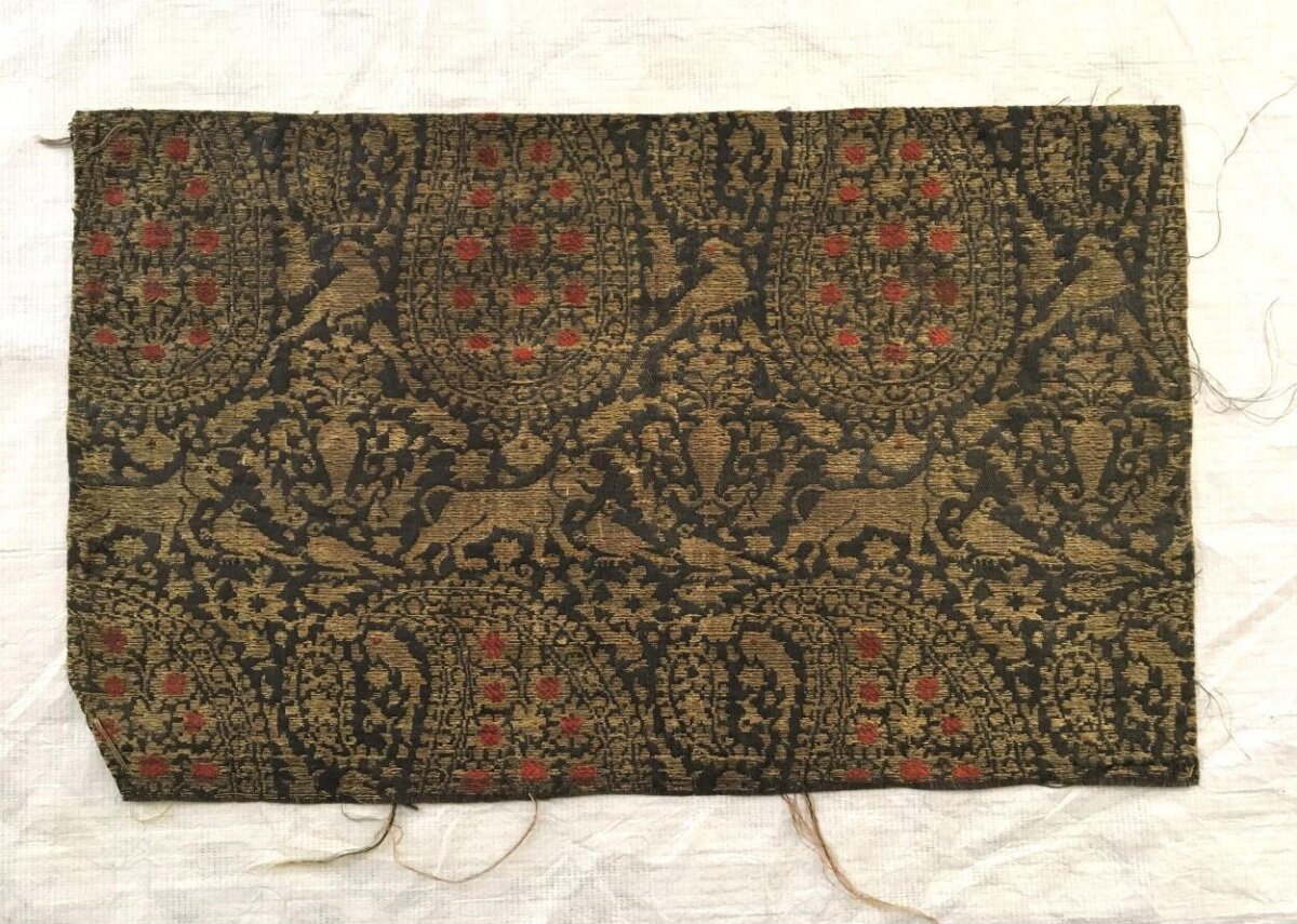 Antique Patterned Woven Textile Fragment