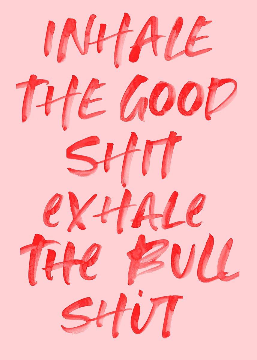 Funny Inhale Exhale Motivational Quote