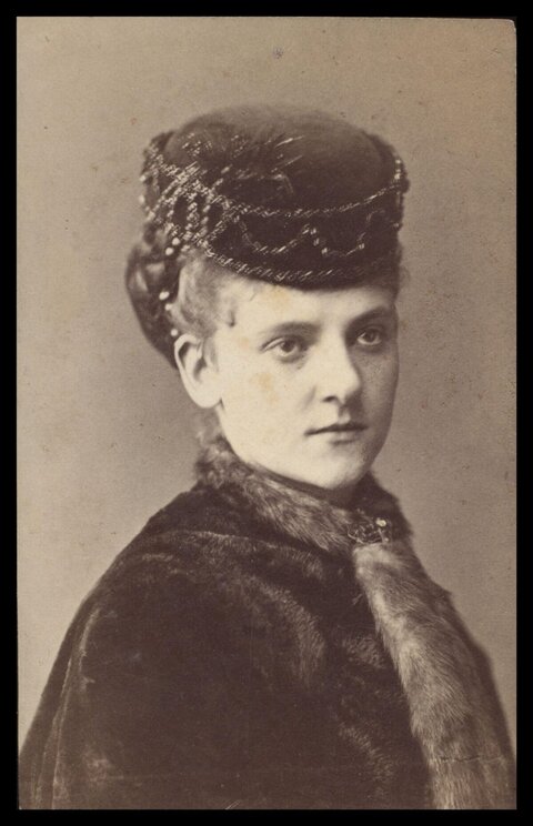 Vintage Studio Portrait of Victorian Woman
