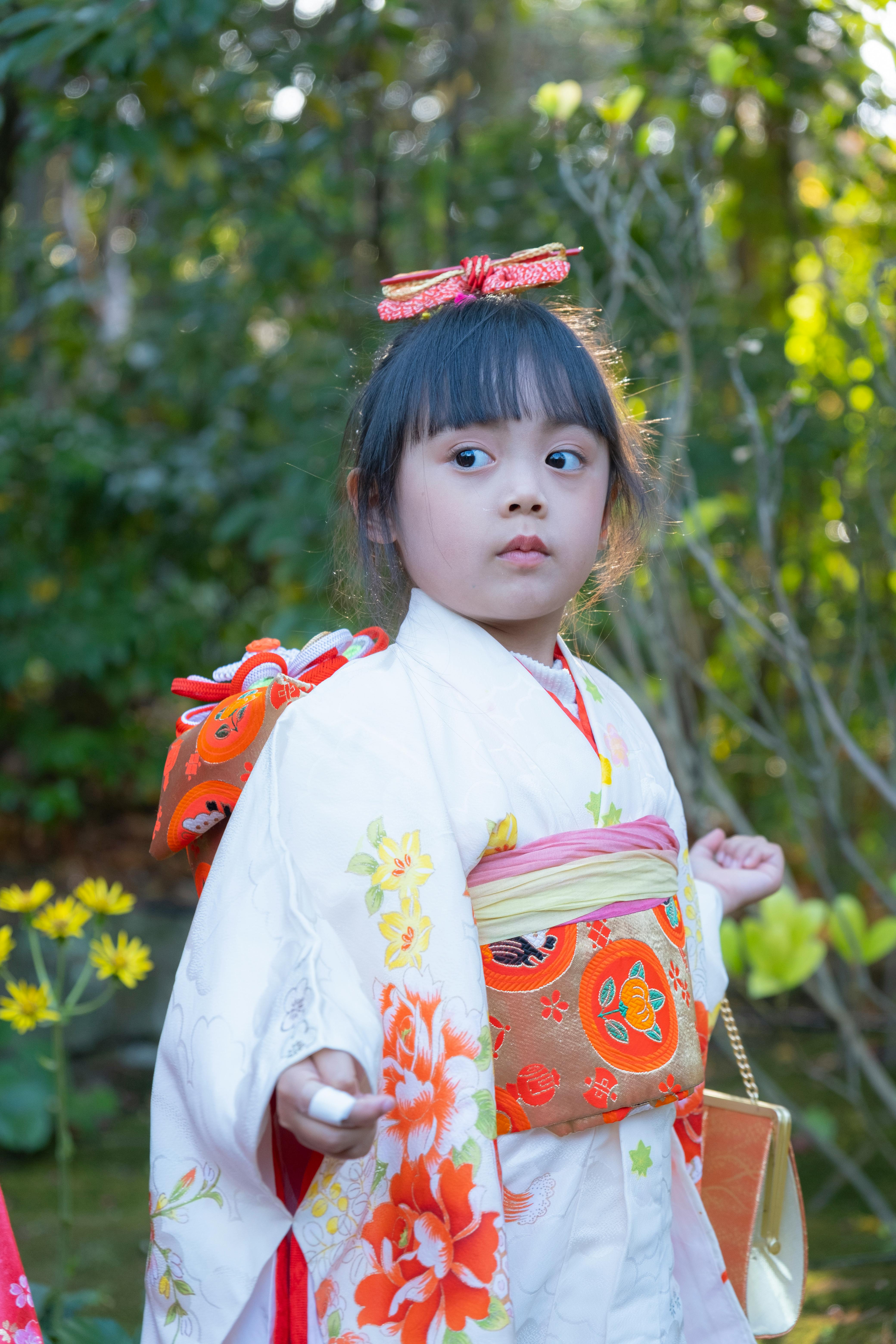 Young Girl in Traditional Kimono