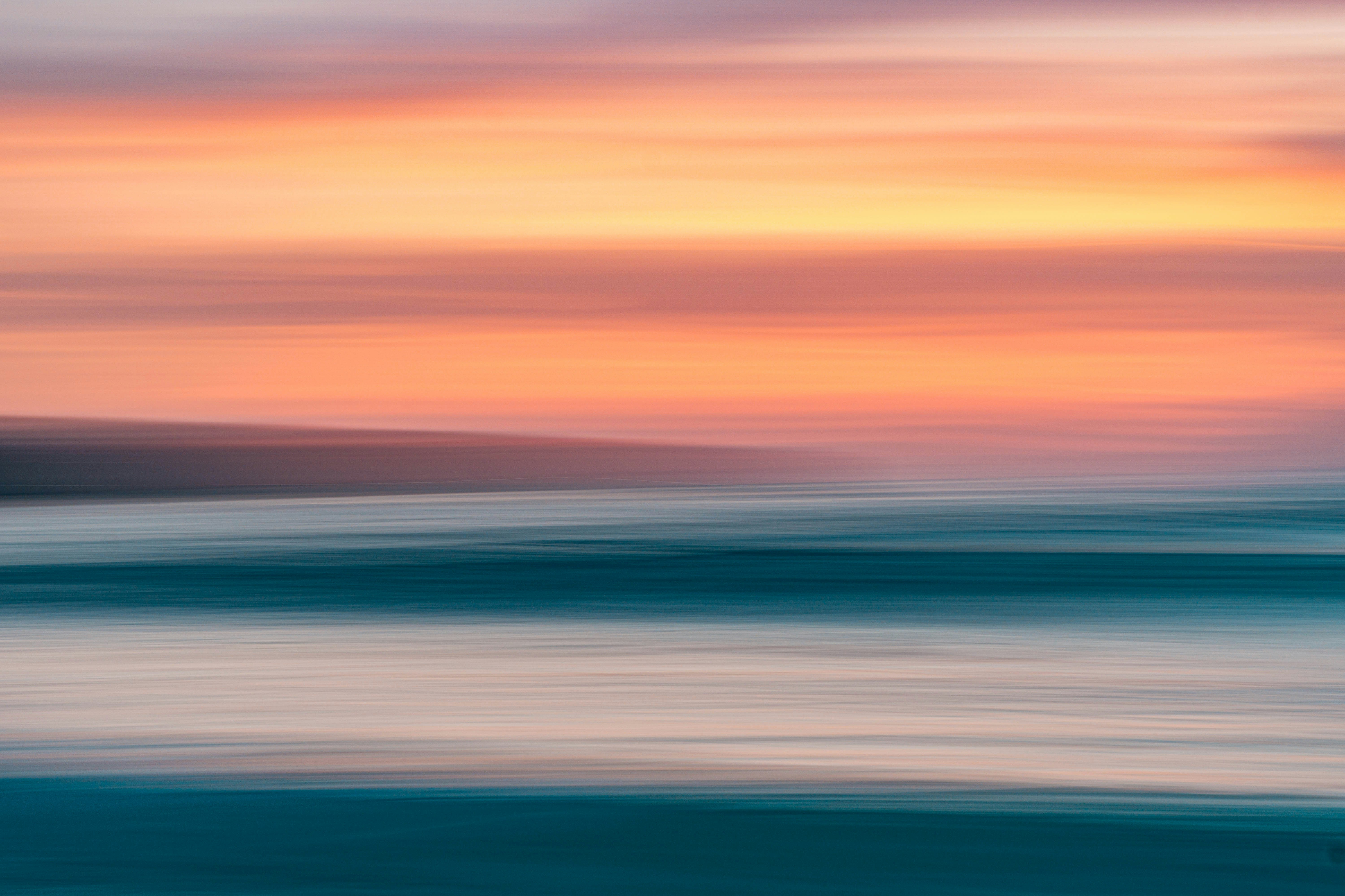 Blurred Sunset Seascape