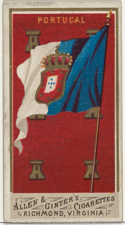 Vintage Portugal Flag Cigarette Card